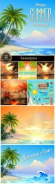 Seascapes,-vector-backgrounds-with-palm-trees.jpg