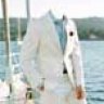 Мужской шаблон - В белом костюме на своей яхте
