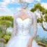 Женский шаблон - В белом нарядном платье