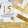 15 Золотых и серебряных акварельных текстур