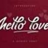Шрифт - Hello love