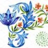 Украинский цветочный орнамент, национальный
