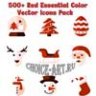 500+ Красный основной цвет, векторный пакет иконок