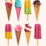 Различный набор мороженого