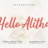 Шрифт - Hello Alitha