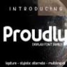 Шрифт -  Proudly