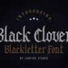 Шрифт - Black Clover