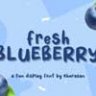 Шрифт - Fresh Blueberry