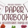 Шрифт - Paper Notebook