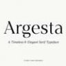 Шрифт - Argesta
