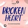 Шрифт - Broken Heart