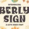 Шрифт - Berly Sign