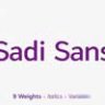 Шрифт - Sadi Sans