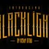 Шрифт - HD Black Light