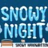Шрифт - Snowy Night