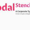 Шрифт - Modal Stencil