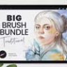 Большой пучок кистей для Procreate