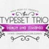 Шрифт - TypeSet Trio